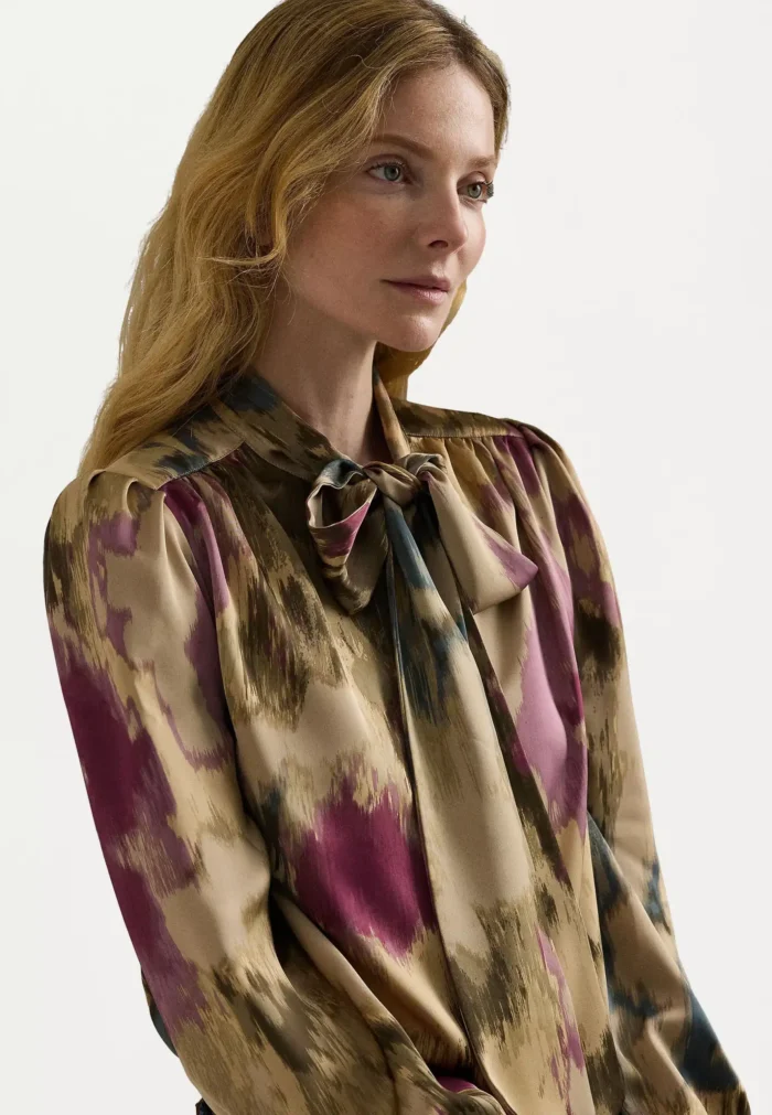LAUREN RALPH LAUREN KLARYCE LONG SLEEVE BUTTON FRONT SHIRT - Image 2