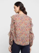 Lauren Ralph Lauren Ruffle Printed Top - Image 4