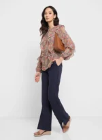 Lauren Ralph Lauren Ruffle Printed Top - Image 3