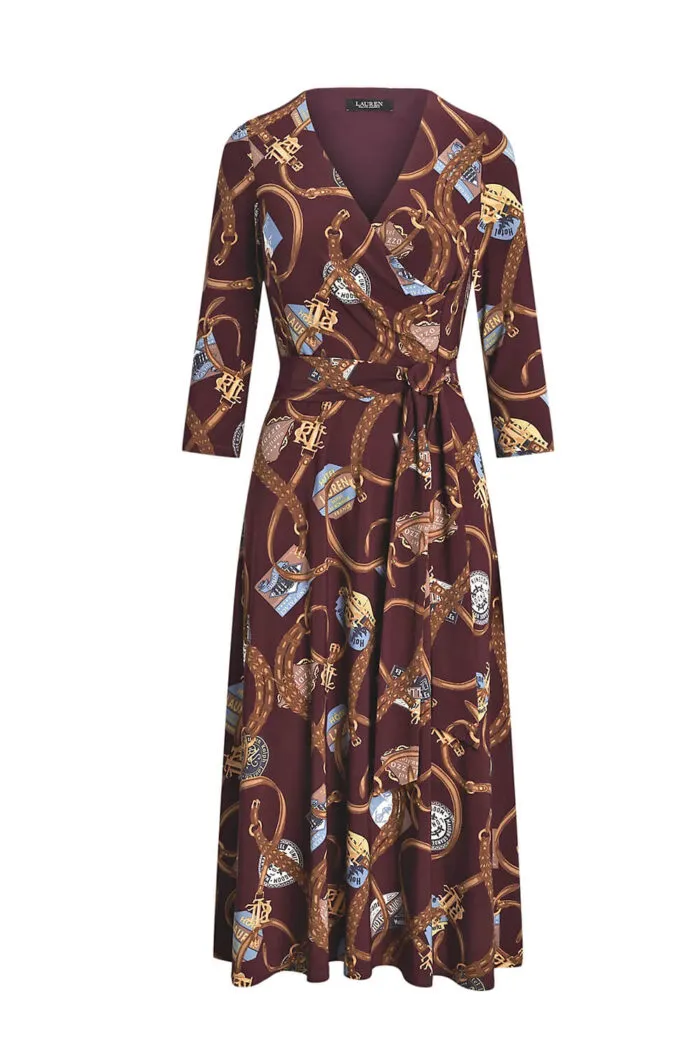 Ralph Lauren-Dress Carlyna-3/4 Sleeve-Day Dress 250951440001 600 red - Image 5