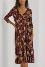 Ralph Lauren-Dress Carlyna-3/4 Sleeve-Day Dress 250951440001 600 red
