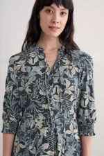 Sea salt - Foxtrot Dress Inked Foliage Dusky Jade - Image 5