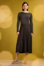 sea salt-Glass Stem Onyx Dress - Image 2
