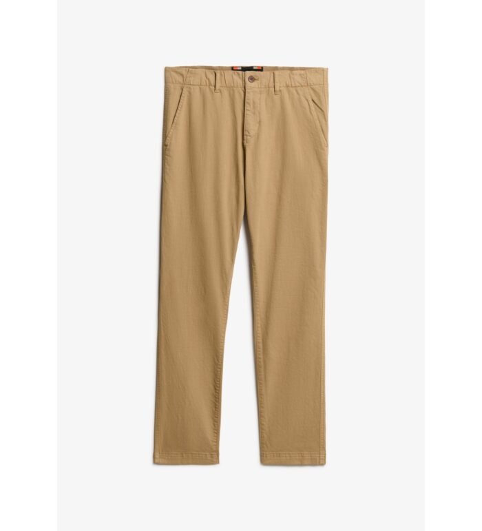 Superdry-INTERNATIONAL BEIGE CHINO TROUSERS - Image 5