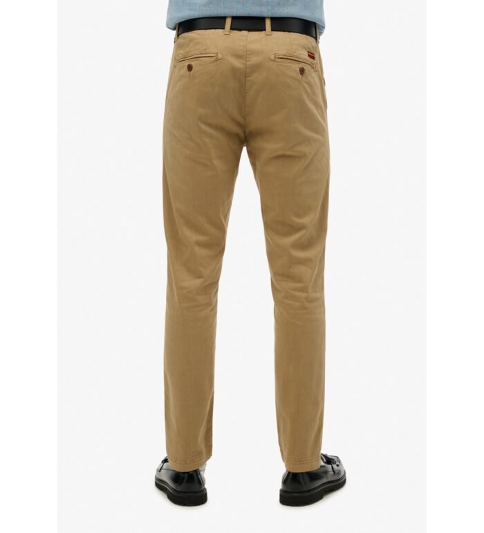 Superdry-INTERNATIONAL BEIGE CHINO TROUSERS - Image 3