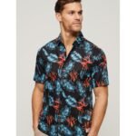 Superdry- HAWAIIAN SHIRT NAVY