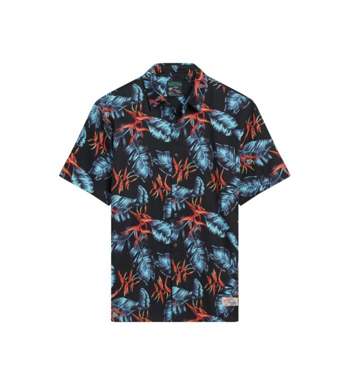 Superdry- HAWAIIAN SHIRT NAVY - Image 2