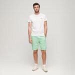 Superdry Logo Mid-Rise Button Shorts - Image 3