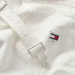 Tommy Jeans Women's Iconic Denim Dungaree Dress - White - Image 2