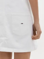 Tommy Jeans Women's Iconic Denim Dungaree Dress - White - Image 7