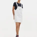 Tommy Jeans Women's Iconic Denim Dungaree Dress - White