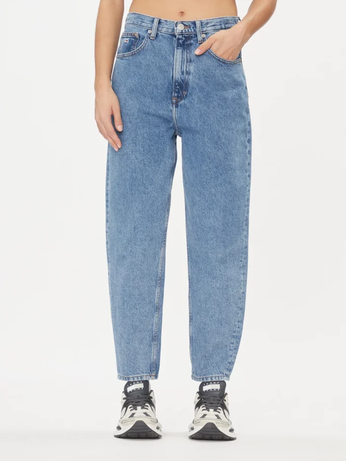 Tommy- JeansJeans DW0DW14707 Blu Mom Fit - Image 3