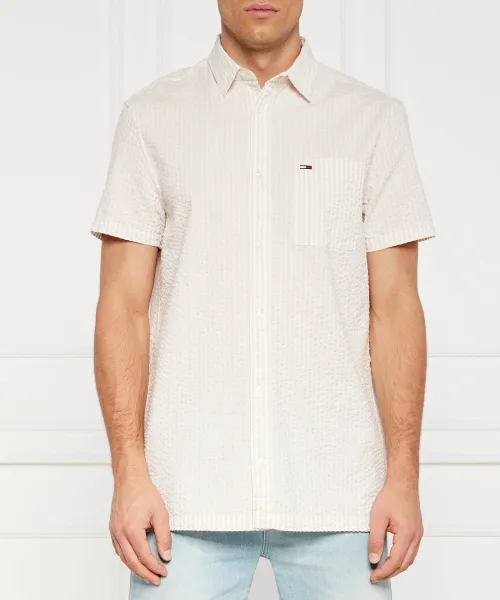 TO-SH-0587 (5) Tommy Jeans -Shirt STRIPE SEERSUCKER Regular Fit - Image 1