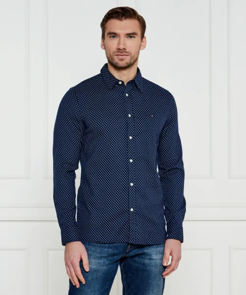 TO-SH-0589 (6) Tommy Hilfiger- Shirt BRUSHED PRINT Slim Fit - Image 1