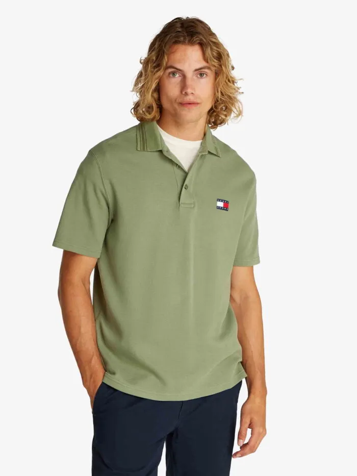 Tommy Hilfiger Jeans - Men's Regular Fit Branded Neck Short Sleeve Polo - Image 6