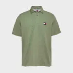 Tommy Hilfiger Jeans - Men's Regular Fit Branded Neck Short Sleeve Polo