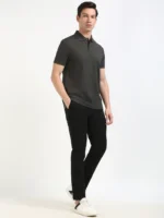Men Solid Polo Neck Cotton B - Image 4