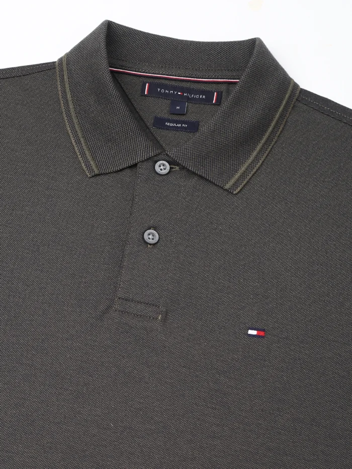 Men Solid Polo Neck Cotton B - Image 7