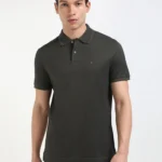 Men Solid Polo Neck Cotton B
