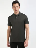 Men Solid Polo Neck Cotton B