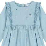 Tommy HilfigerYounger Girls Blue Logo Denim Dress - Image 2