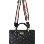 ELLA 19V69 Italia Quilted Tote Bag - Black