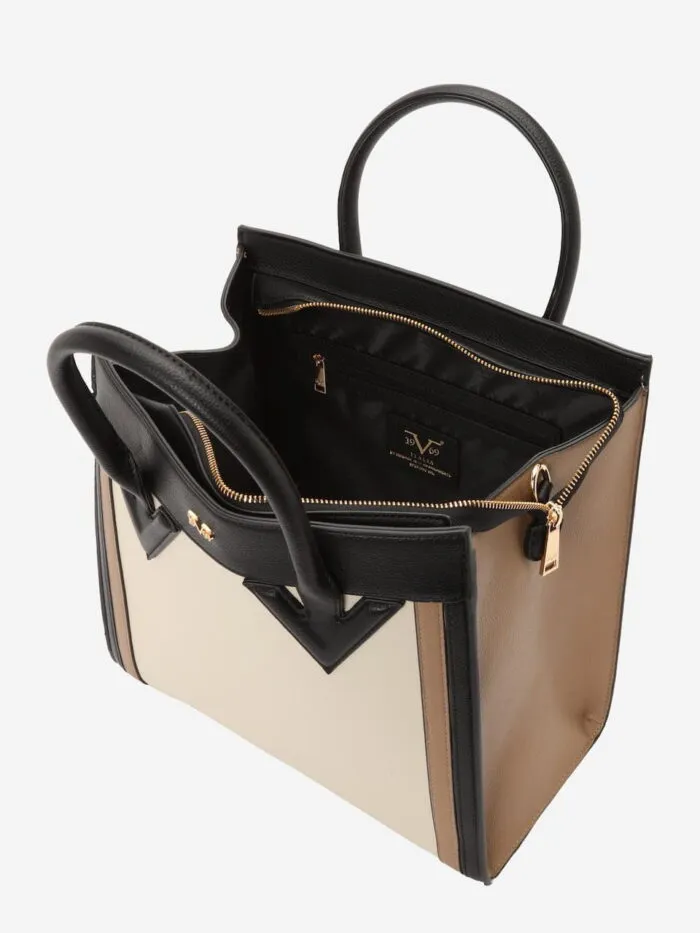 19V69 Italia Color-Block Satchel - Image 3
