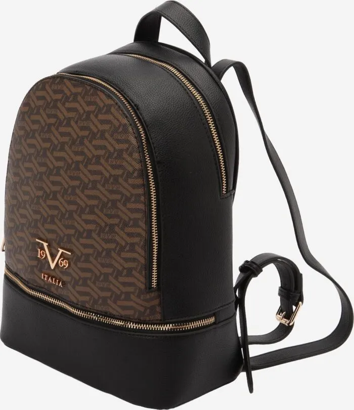 Robi  AOP 19V69 Italia Monogram Backpack - Brown - Image 3