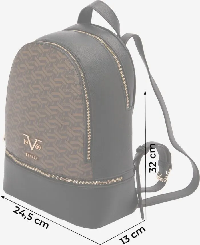 Robi  AOP 19V69 Italia Monogram Backpack - Brown - Image 4