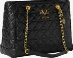 19V69 Italia By Versace Quilted Tote Bag - Black - Image 2