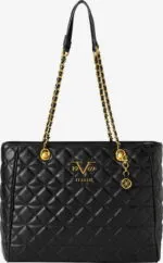 19V69 Italia By Versace Quilted Tote Bag - Black