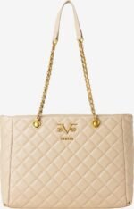 19V69 Italia By Versace Quilted Tote Bag - Beige