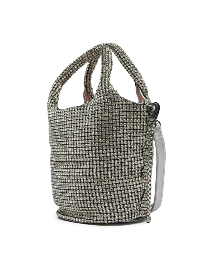 Valentino- Nabilah handbag VBS8FI04 silver color - Image 4
