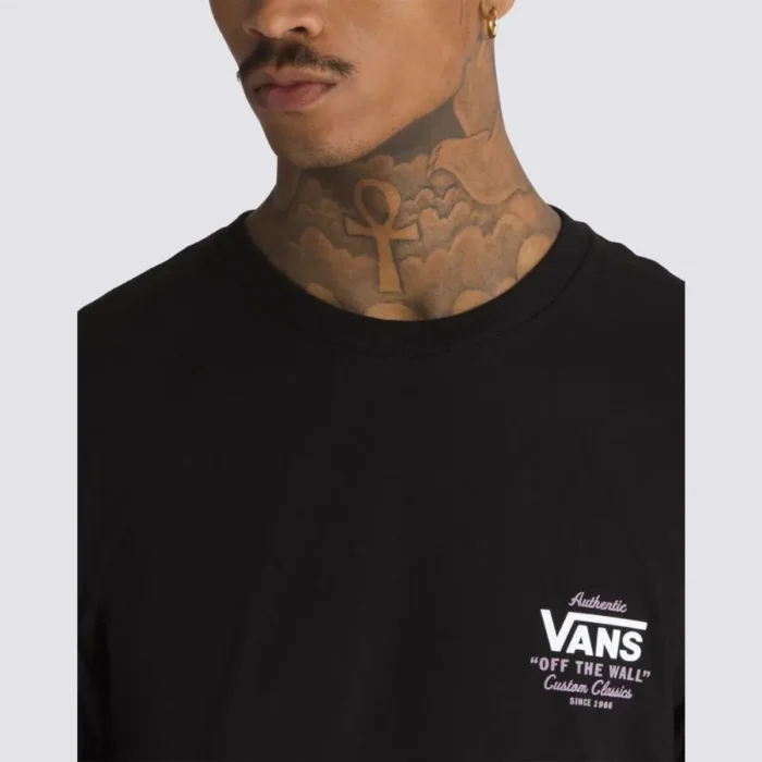 Vans MN HOLDER ST CLASSIC men's T shirt in Black - Image 2