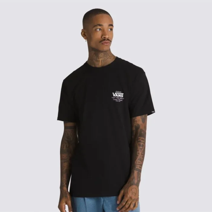 Vans MN HOLDER ST CLASSIC men's T shirt in Black - Image 4