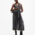 Jinx 2-In-1 Printed Pleated Maxi Dress
