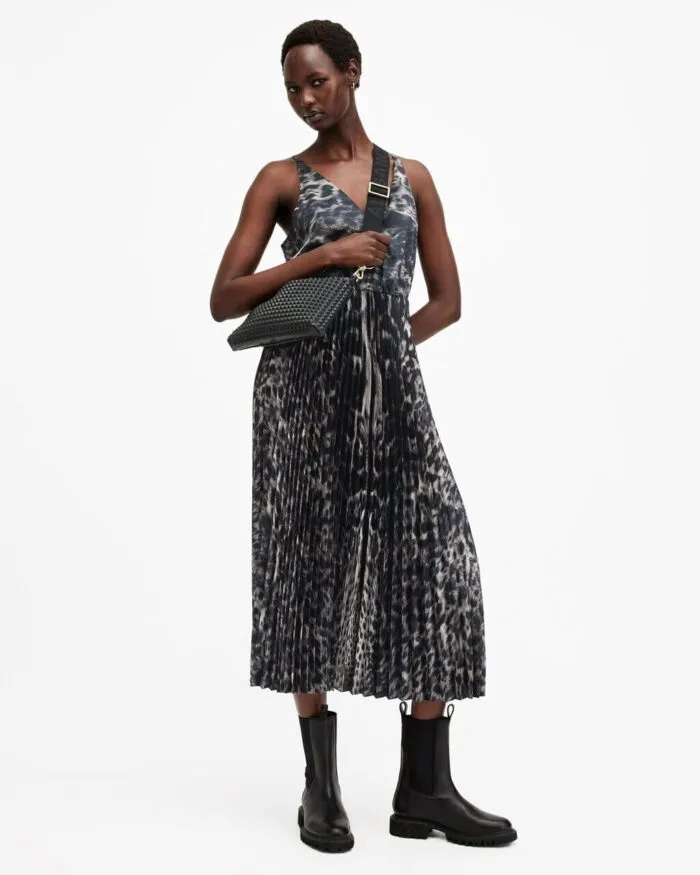 Jinx 2-In-1 Printed Pleated Maxi Dress - Image 7