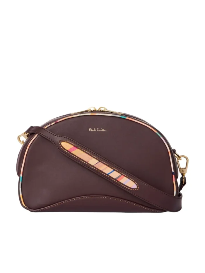 Paul Smith Women's Burgundy Inverted 'Dusky Swirl' Rounded Camera Bag W1A-8120-PSWITR Col 28 - Image 8