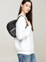 City Metal Logo Shoulder Bag