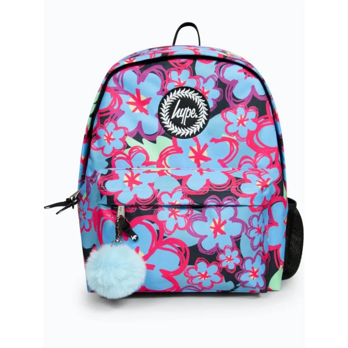 Hype Multi Blue Flower Backpack Xtlr042 - Image 3