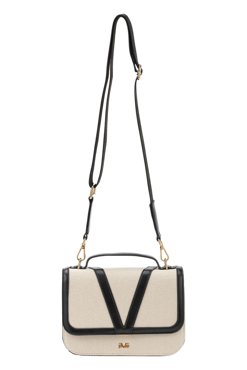 19-BA-1926 19V69 Italia by Versace Dulce BEIGE/BLACK W25WBAG16 - Image 1