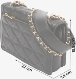 19V69 Italia by Versace Crossbody Bag 'Gaby Gold' in Black BLACK V69WBAS185 - Image 2