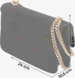 19V69 Italia by Versace Crossbody Bag 'Jonna Gold' in Black V69WBAG51G - Image 2
