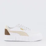 Puma Cali Court LTH 393802-17 White-Beige Women's Athletic Shoes