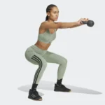 Adidas Optime 3-Stripes Full-Length Leggings - Image 6