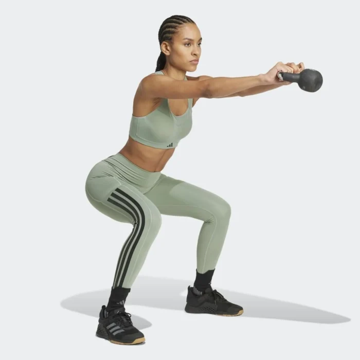 Adidas Optime 3-Stripes Full-Length Leggings - Image 6