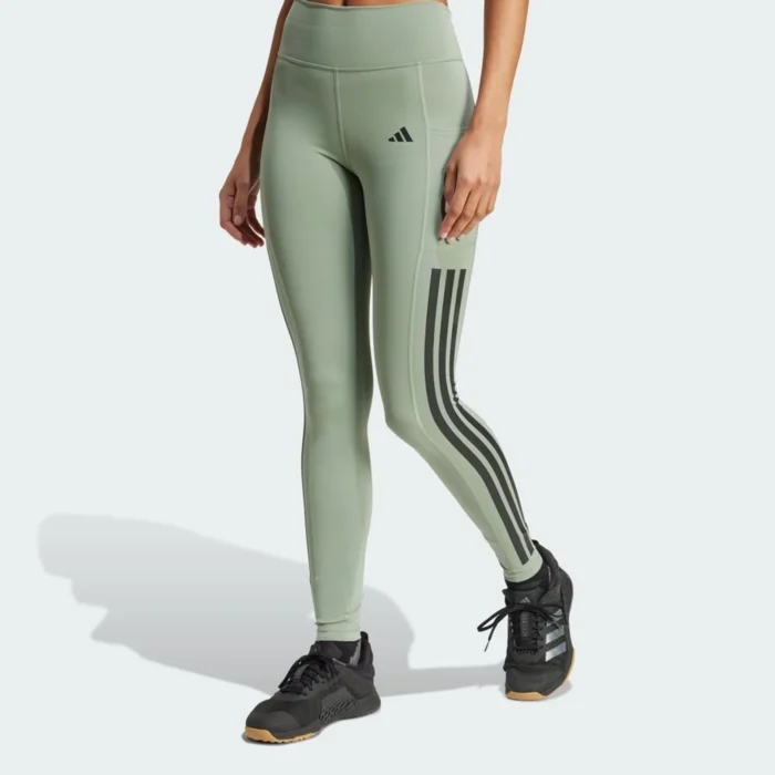 Adidas Optime 3-Stripes Full-Length Leggings - Image 5
