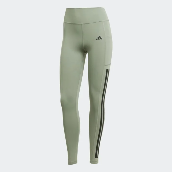 Adidas Optime 3-Stripes Full-Length Leggings - Image 2