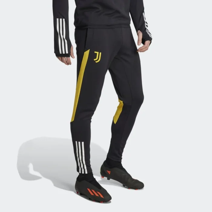 Juventus Training Trousers Tiro 23 - Black/Yellow - Image 4
