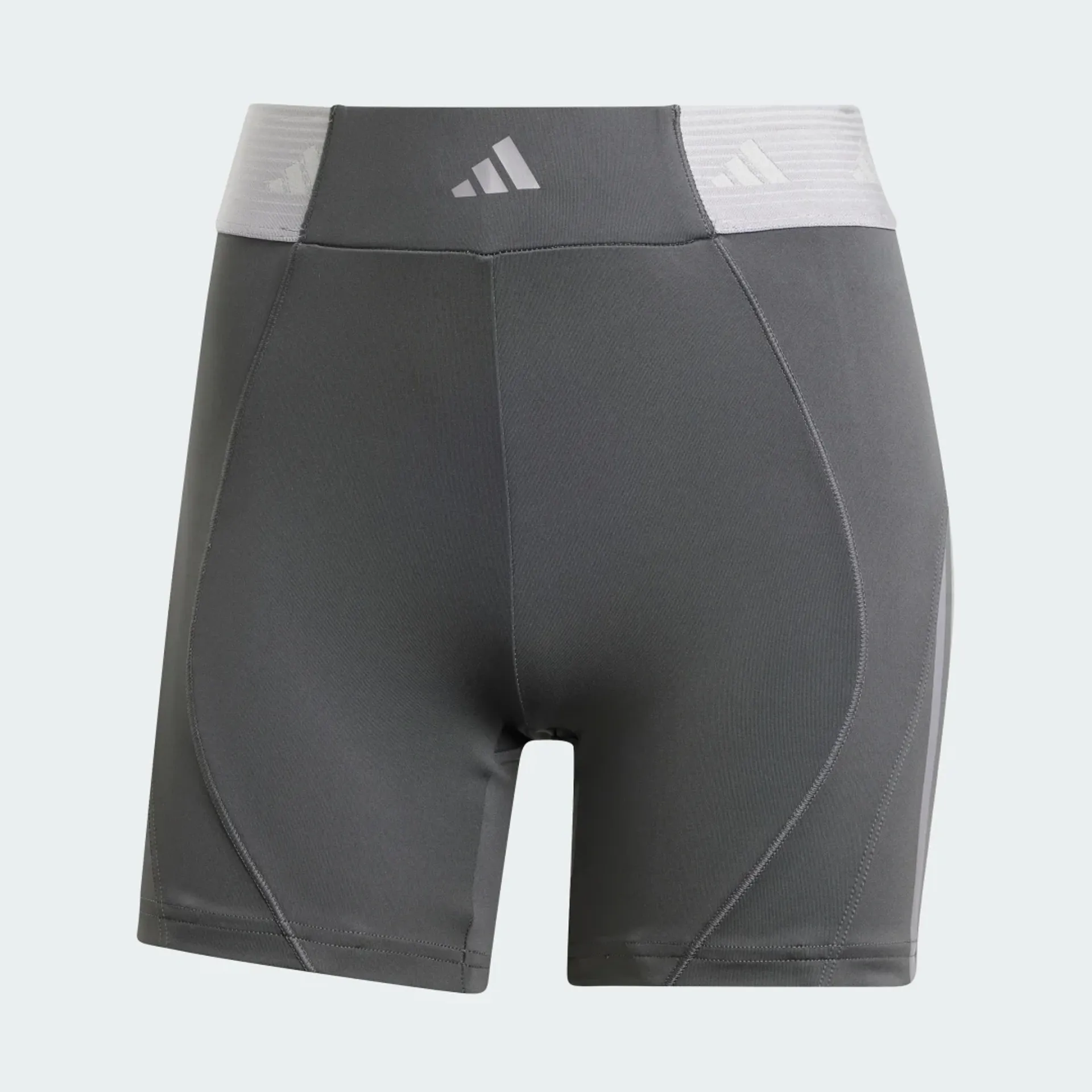 AD-SH-1007 (1) adidas Womens Hyperglam 5 Inch Short - Grey - Size XL - Grey - Image 1
